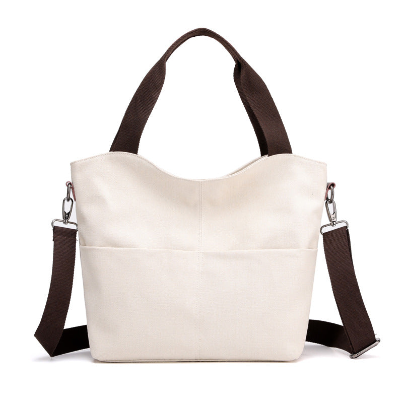 Women’s Big Canvas Tote Bag – Fashion Shoulder Handbag for Daily Use