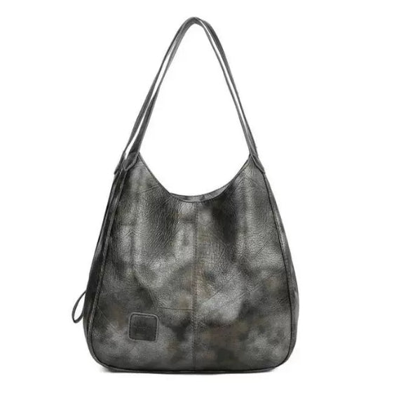 Vintage Leather Shoulder Bag for Women | Elegant Everyday Tote